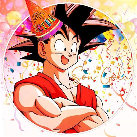 feliz cumple goku|goku birthday animated.